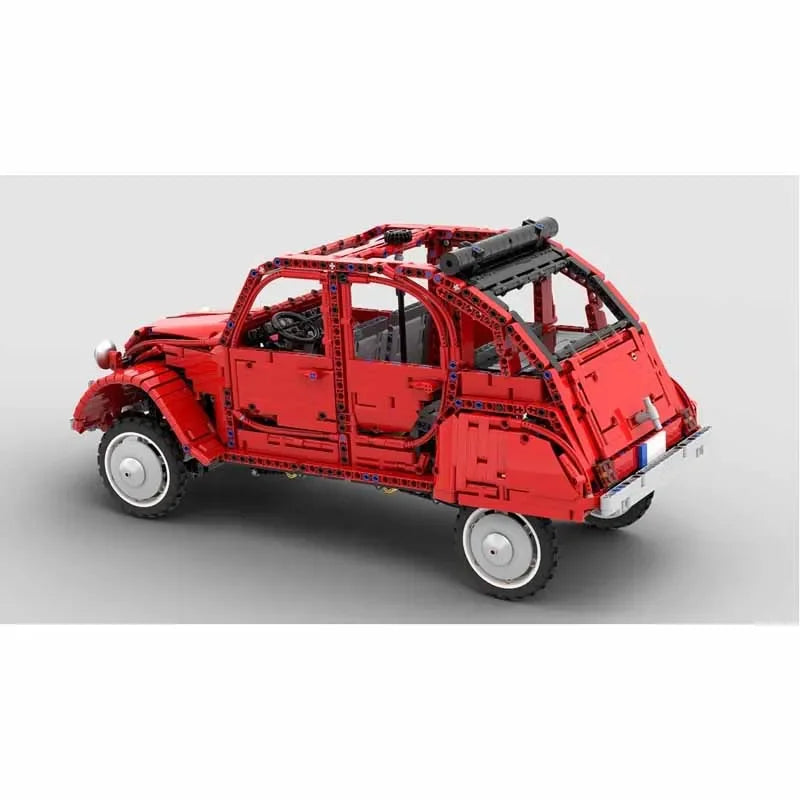 Classic Racing 2CV MOC-152745/152785 Car Building Block Toy Model Assembly Puzzle Toy Birthday Gift Christmas Gift for Kids