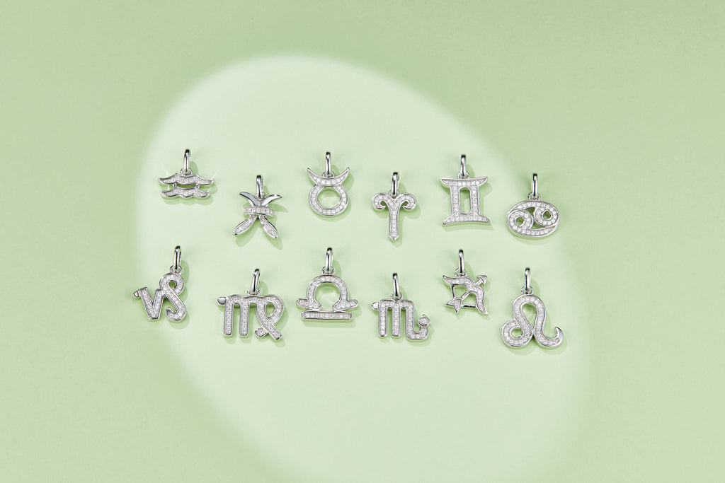 12 Zodiac Signs - Cancer, Set With Top-quality Moissanite, Luxurious And Fashionable Light Luxury Trend Jewelry, Silver Necklace, Pendant S925, Silver-plated Platinum