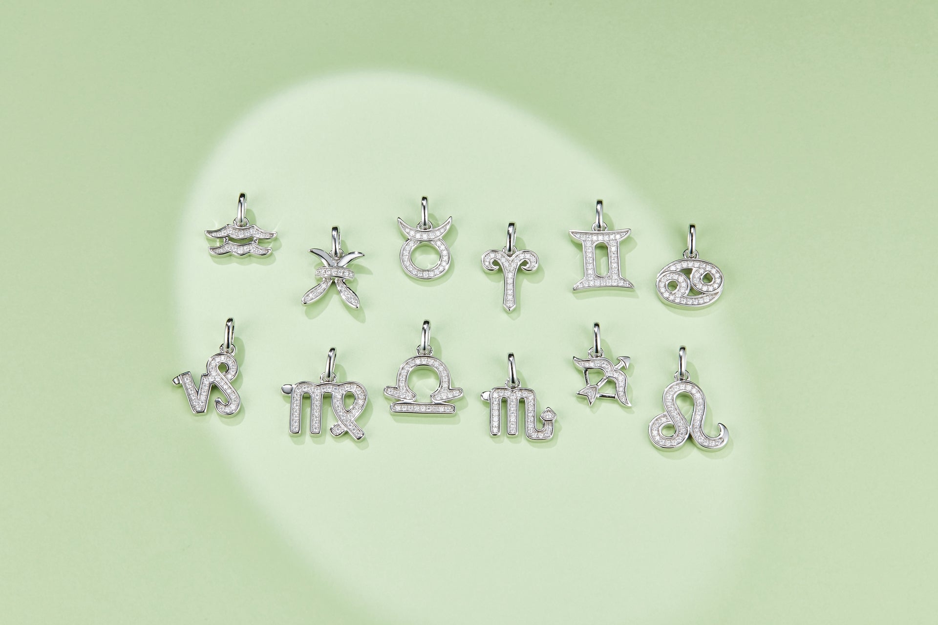 12 Zodiac Signs - Cancer, Set With Top-quality Moissanite, Luxurious And Fashionable Light Luxury Trend Jewelry, Silver Necklace, Pendant S925, Silver-plated Platinum