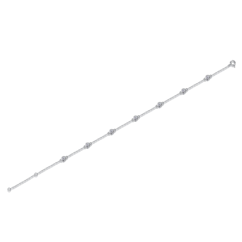 1Smart Bubble Luxury Fashion Mossan Diamond S925 Silver Bracelet Comparable To Natural Diamonds Prohibit TikTok sales